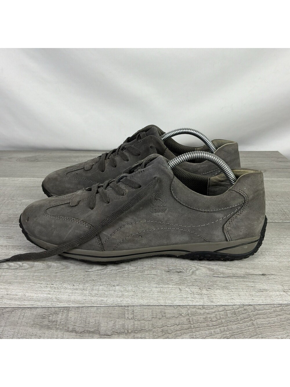 Gabor Comfort Geno Grey Nubuck Sneakers Womens 9.5 UK US 12 96.385.30